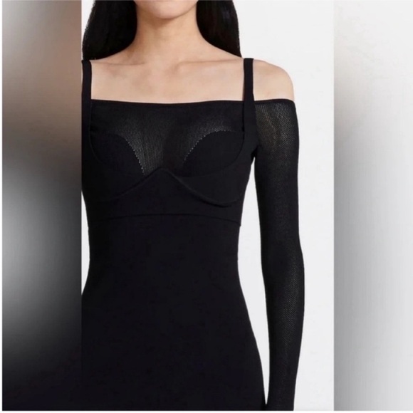 Dion Lee Mesh Hosiery Mini Dress Black - Picture 4 of 11